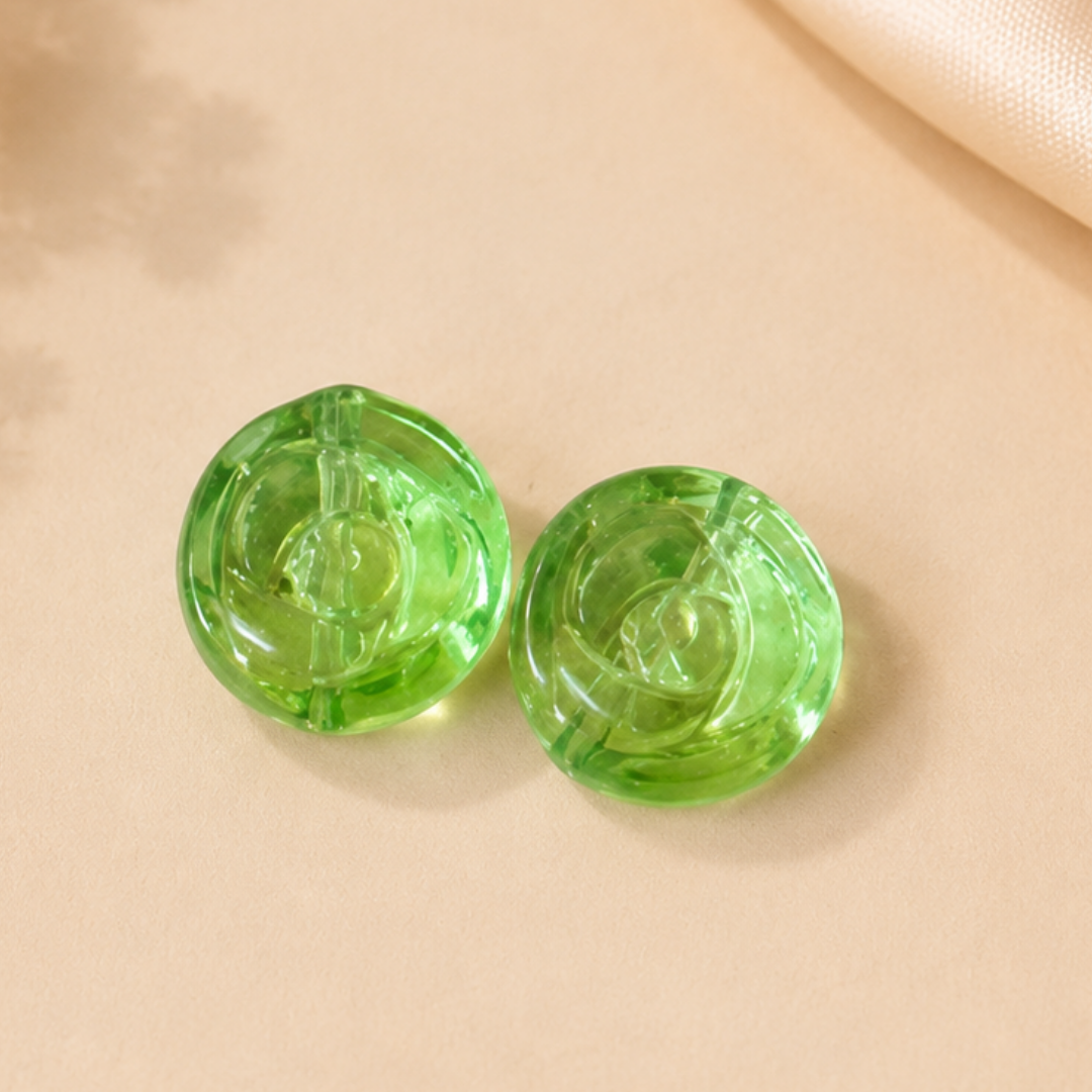 Rose Flower Button Beads