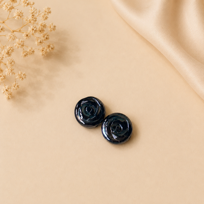 Rose Flower Button Beads