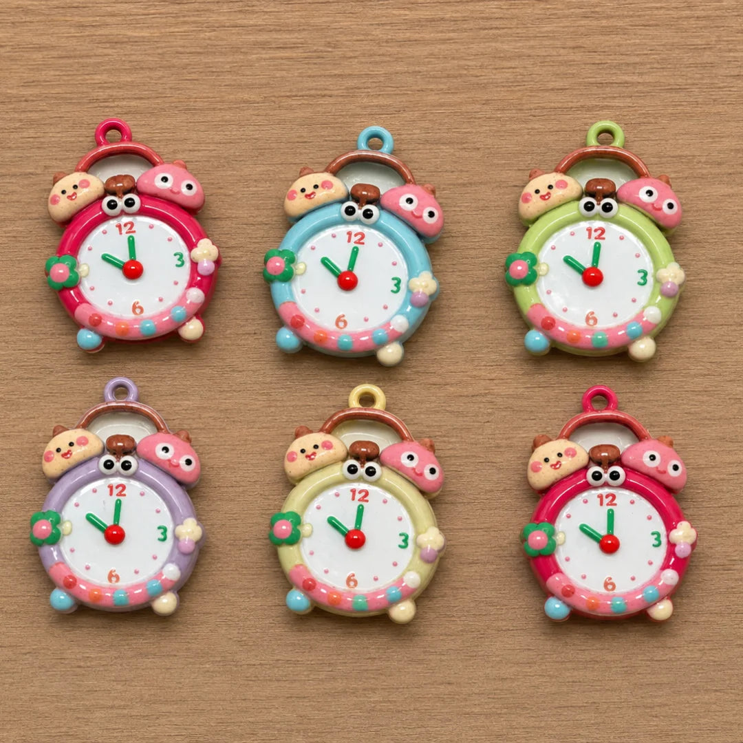 Cartoon Alarm Clock Charm