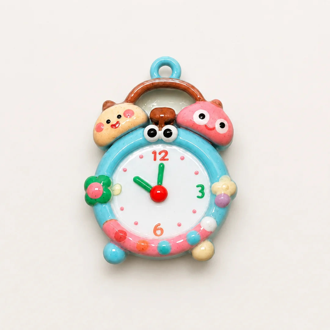 Cartoon Alarm Clock Charm