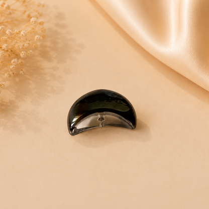 Electroplated AB Moon Glass Beads