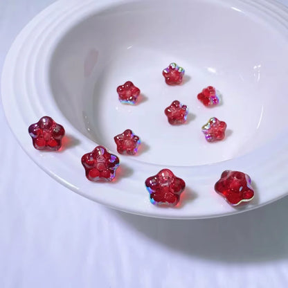 Sparkling Glory Flower Glass Beads