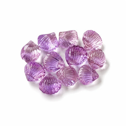 11 mm | Transparent Glass Shell Beads