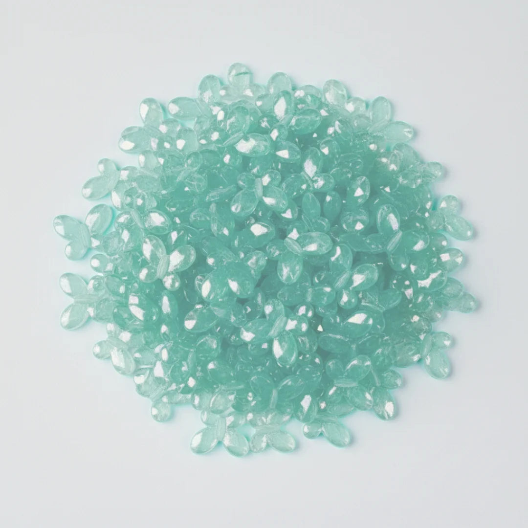 Acrylic | Luminous Glittery Butterfly Beads