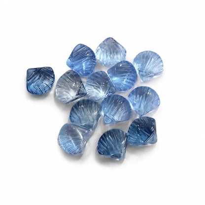 11 mm | Transparent Glass Shell Beads