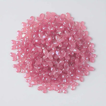 Acrylic | Luminous Glittery Butterfly Beads