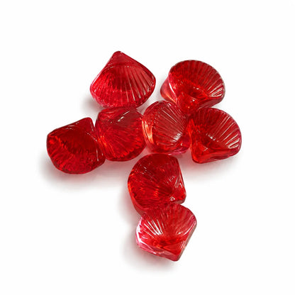 11 mm | Transparent Glass Shell Beads