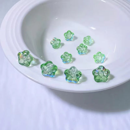 Sparkling Glory Flower Glass Beads