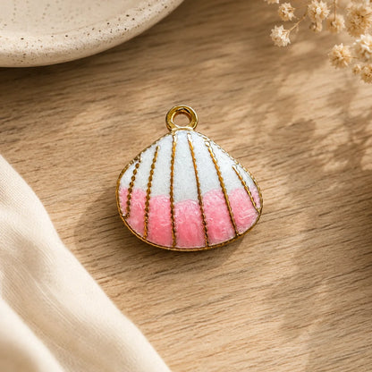 Enamelled Sea Shell Charm