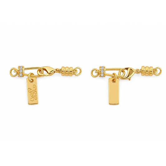Stainless Steel | Gold Plated Lobster Clasp with Tag | 29mm (H) x 7mm (W)