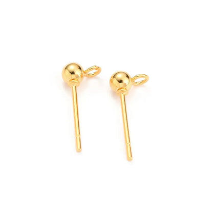 Stainless Steel | 17x8 mm | Pair of Ball Stud Posts
