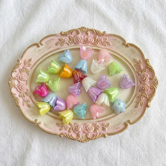 Acrylic | 10x6 mm | Bell Flower Beads - Style 01