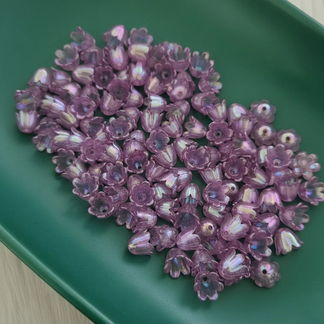 Acrylic | 10x6 mm | Bell Flower Beads - Style 01