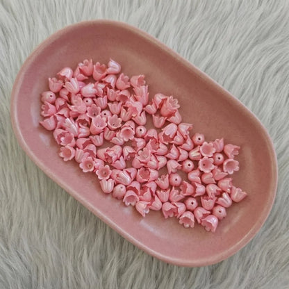 Acrylic | 10x6 mm | Bell Flower Beads - Style 01