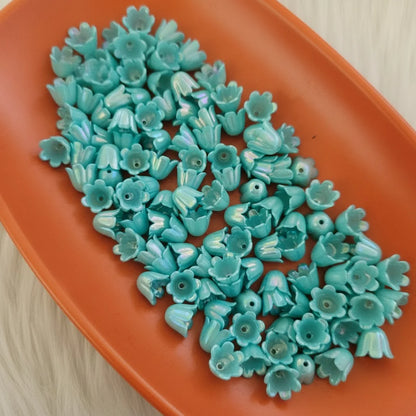 Acrylic | 10x6 mm | Bell Flower Beads - Style 01