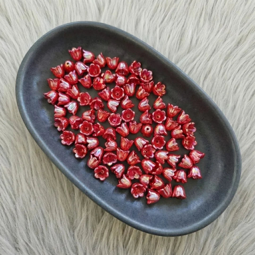 Acrylic | 10x6 mm | Bell Flower Beads - Style 01