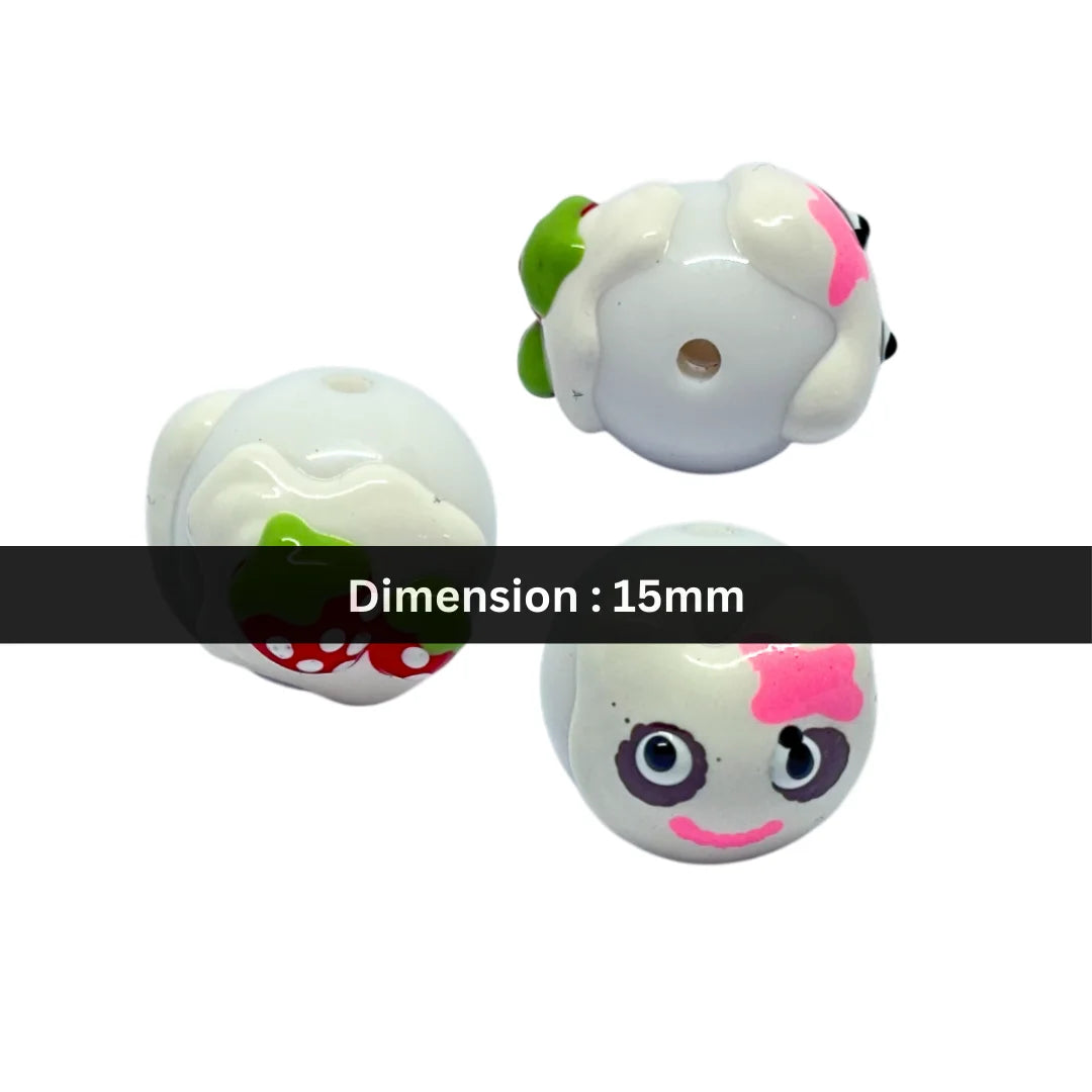 Berry Puff Bead | 15mm