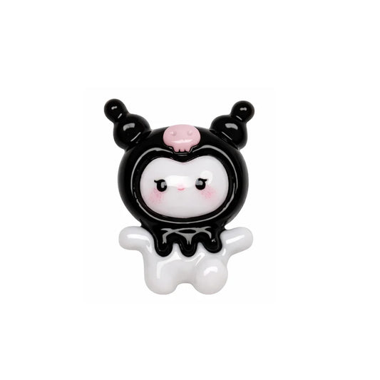 Acrylic | Black Kuromi Charm – Style 04