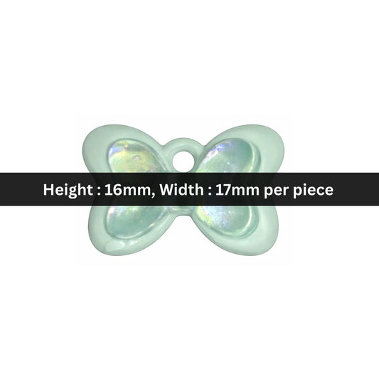 Acrylic | 16x17 mm | Butterfly Charm Style -02