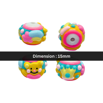 Candy Smile Bead | 15mm