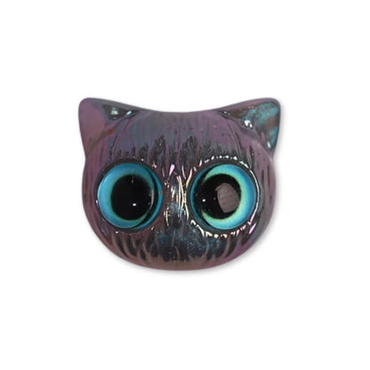 AB Plated Cartoon Big Eyed Cat Charm