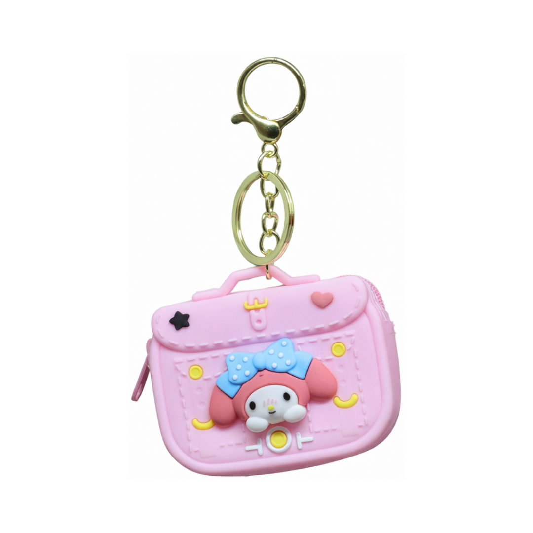 Cartoon Pouch Charm Keychain