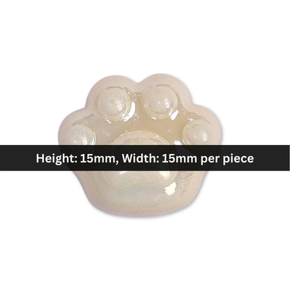 Acrylic | 15x15 mm | Cat Paw Bead - Style 02