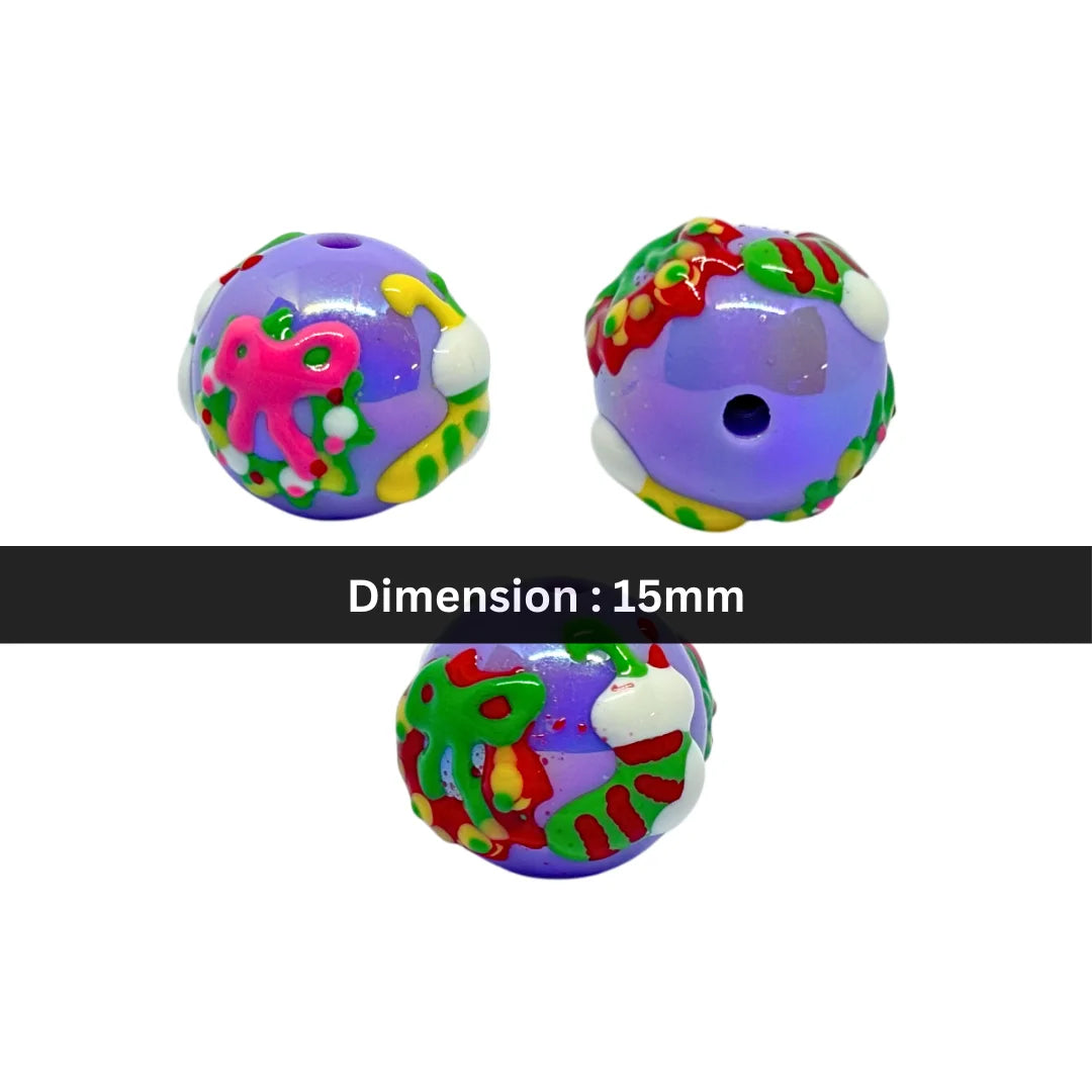Christmas-Themed Bead - Style 02 | 15mm