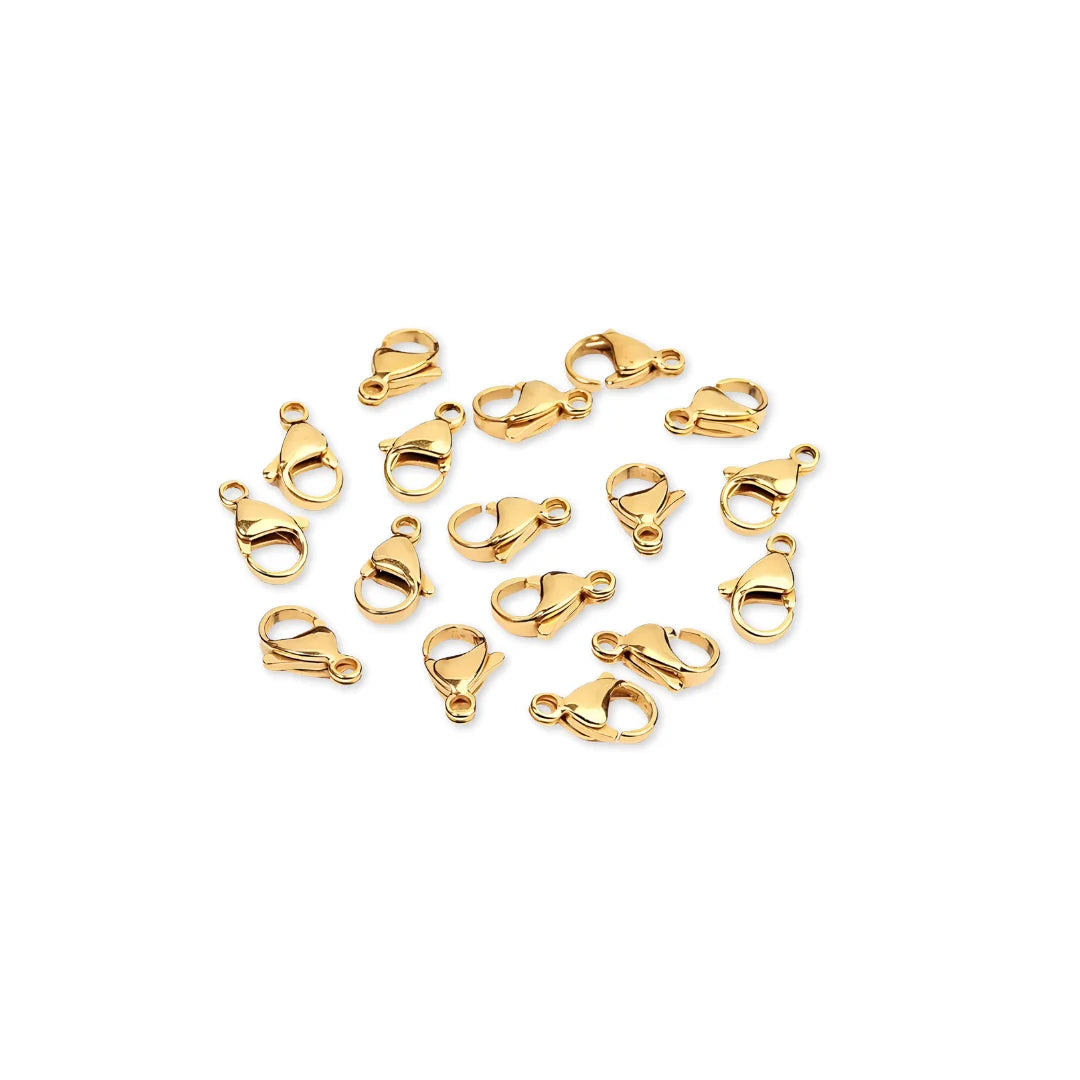 Stainless Steel | Gold Lobster Hook Style 2 | 10x5 mm