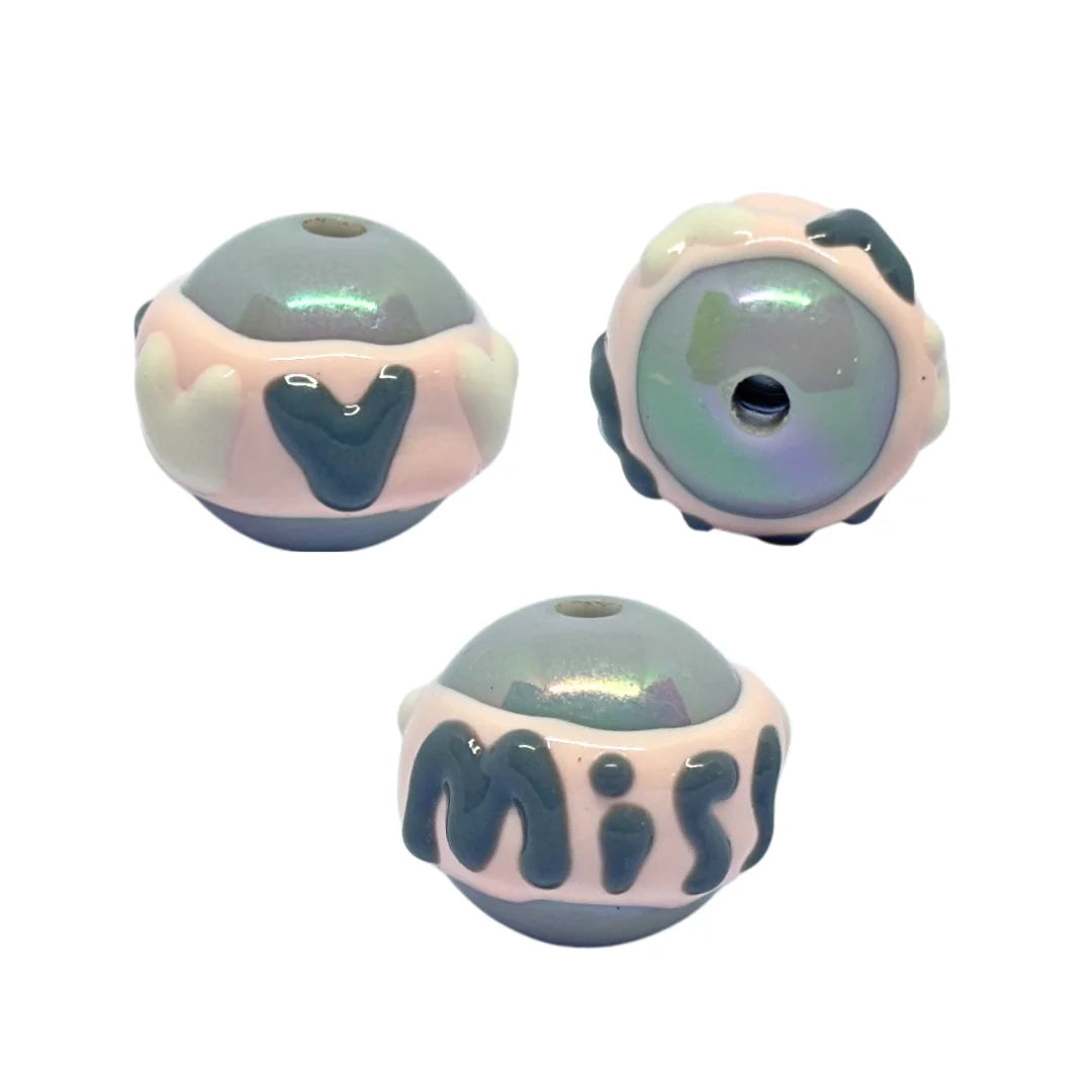 Cloud Heart Bead | 15mm