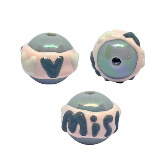 Cloud Heart Bead | 15mm