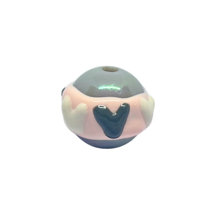 Cloud Heart Bead | 15mm