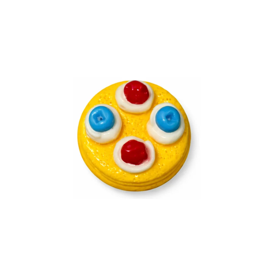 Acrylic | 21 mm | Colourful Candy On Yellow Base