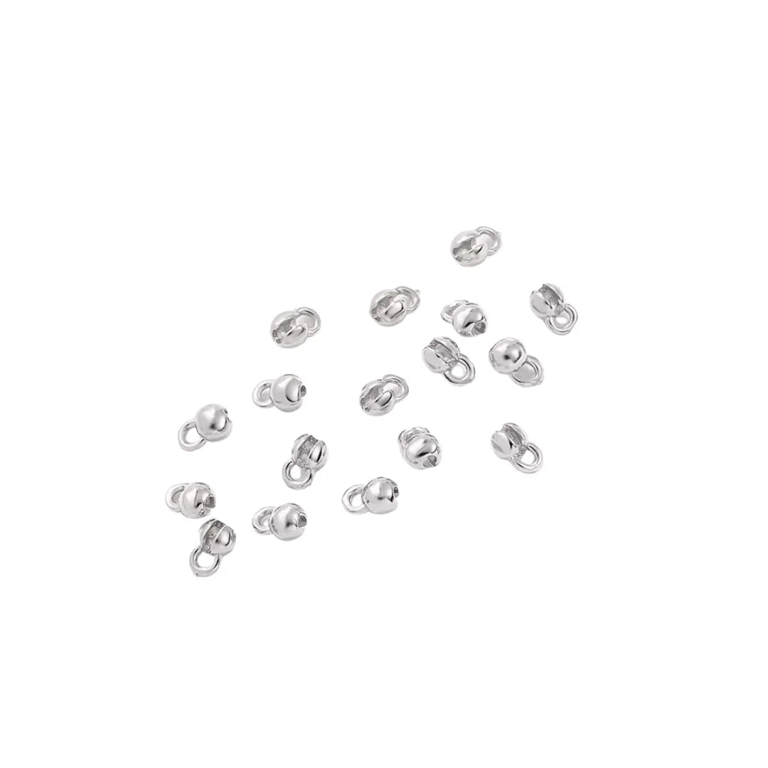 Stainless Steel | 5x3 mm | Crimp Cover Beads Charm Style - 01