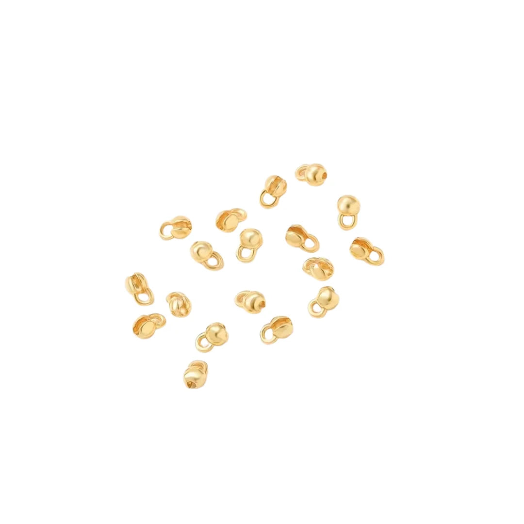 Stainless Steel | 5x3 mm | Crimp Cover Beads Charm  Style - 02