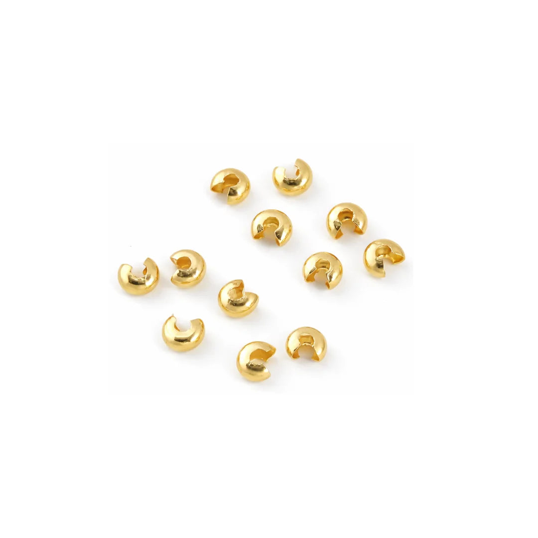Stainless Steel | 5x5 mm | Crimp Covers Beads Style - 01
