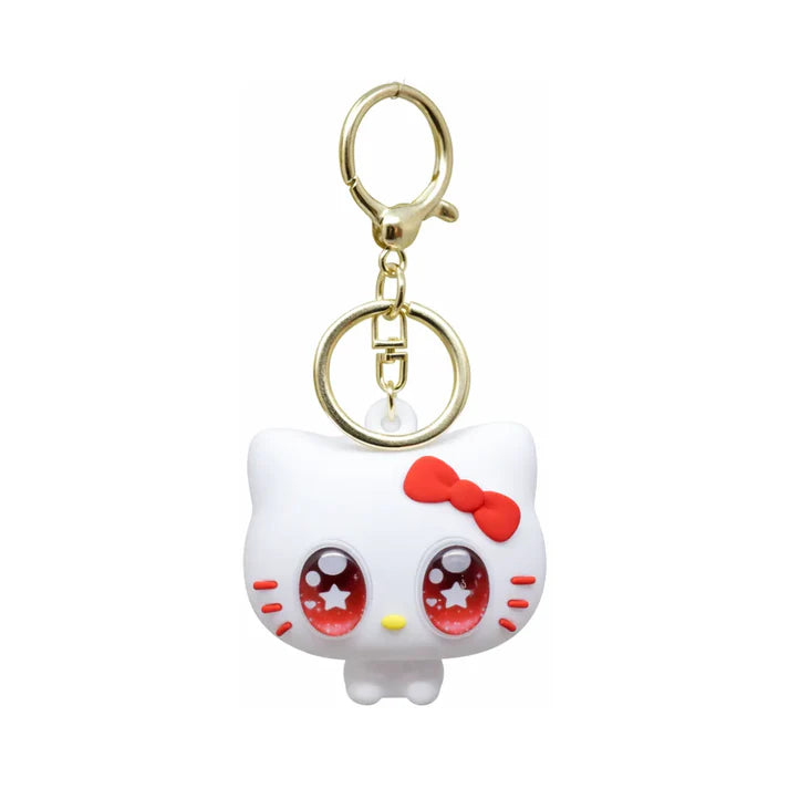 Cute White Kitty Face Keychain