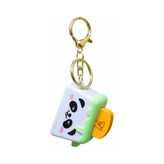Cute Panda Cube Keychain