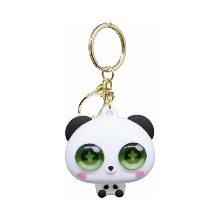 Cute Panda Face Keychain