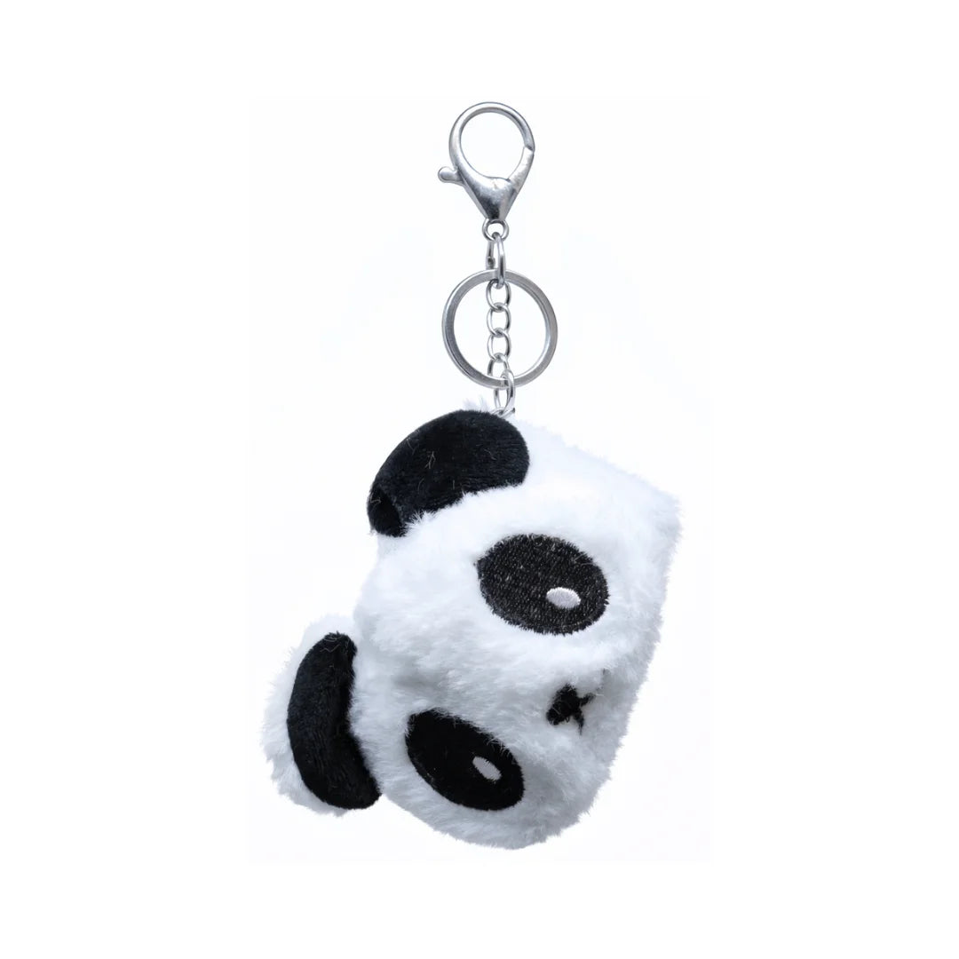 Fluffy Panda Plush Keychain