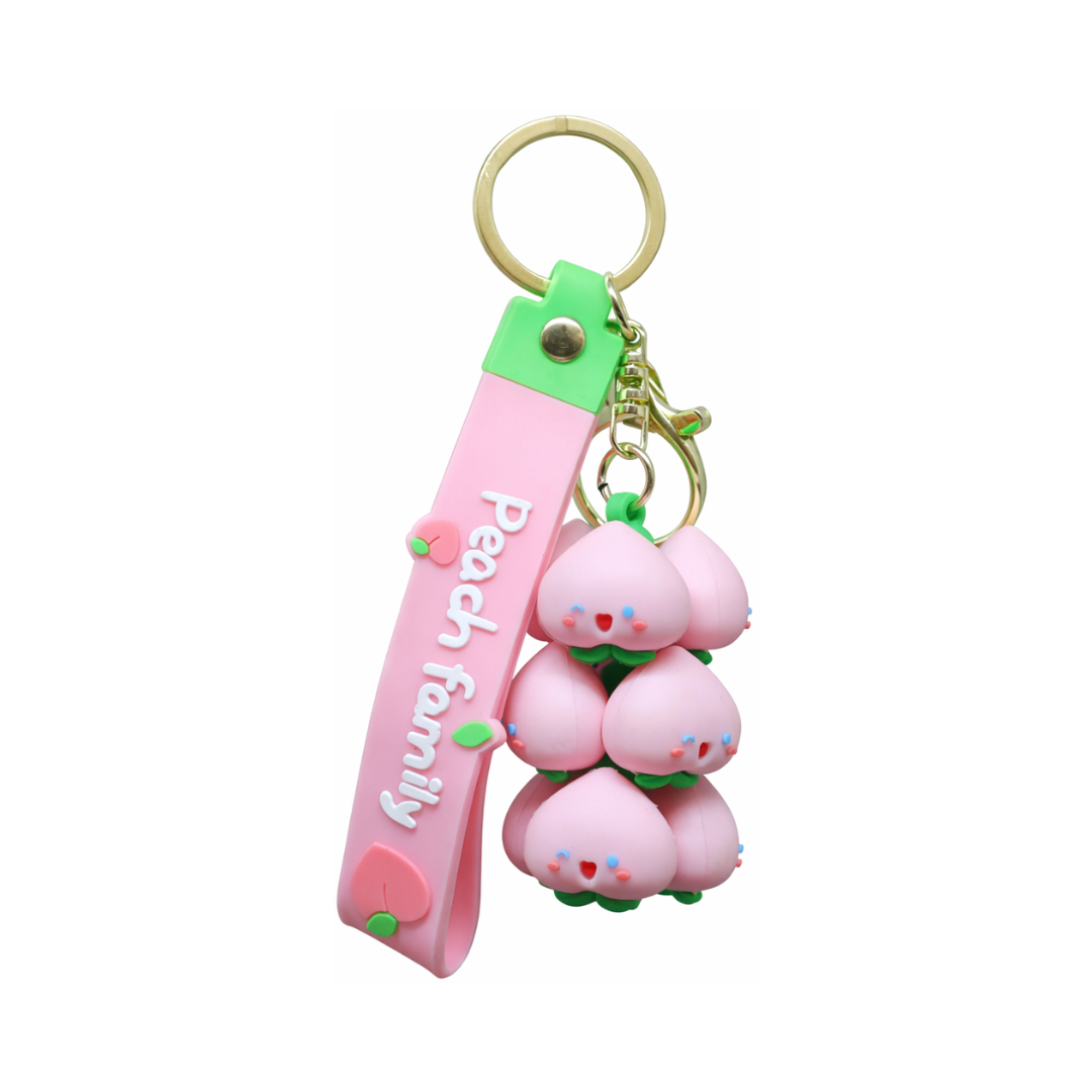 Cute Peach Doll Keychain