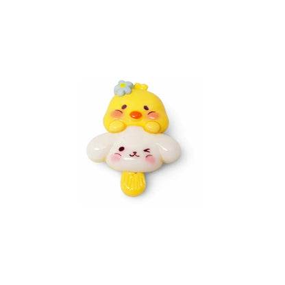 Acrylic | 28x23 mm | Cute Chick And Bunny Candy