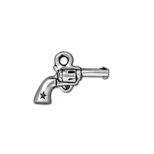 12x20 mm | DIY Silver – Pistol Charm