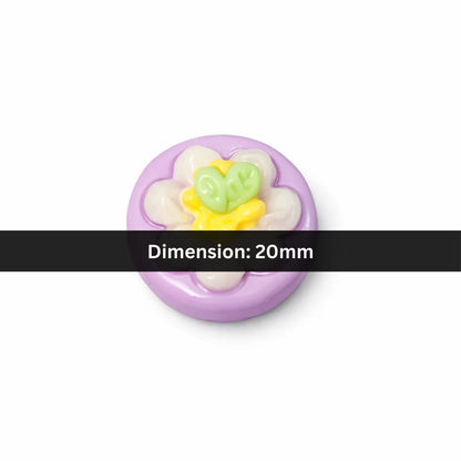 Acrylic | 20 mm | Decorative Pastel Flower Candy