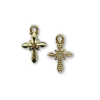 Stainless Steel | 20x10 mm | Divine Spark Cross Charm