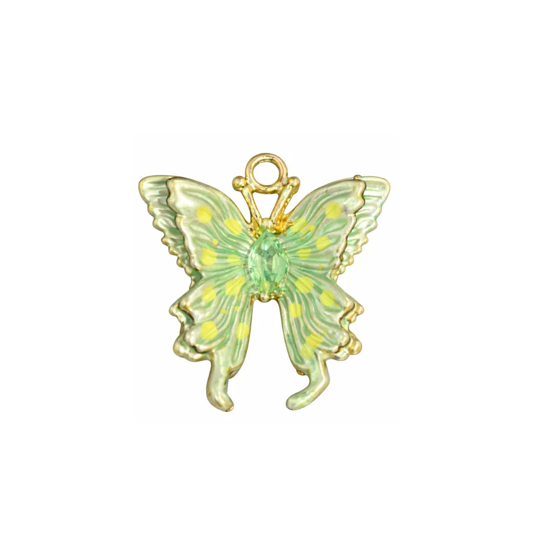 Stainless Steel | 22x20 mm | Double Layer Butterfly Charm Style 02
