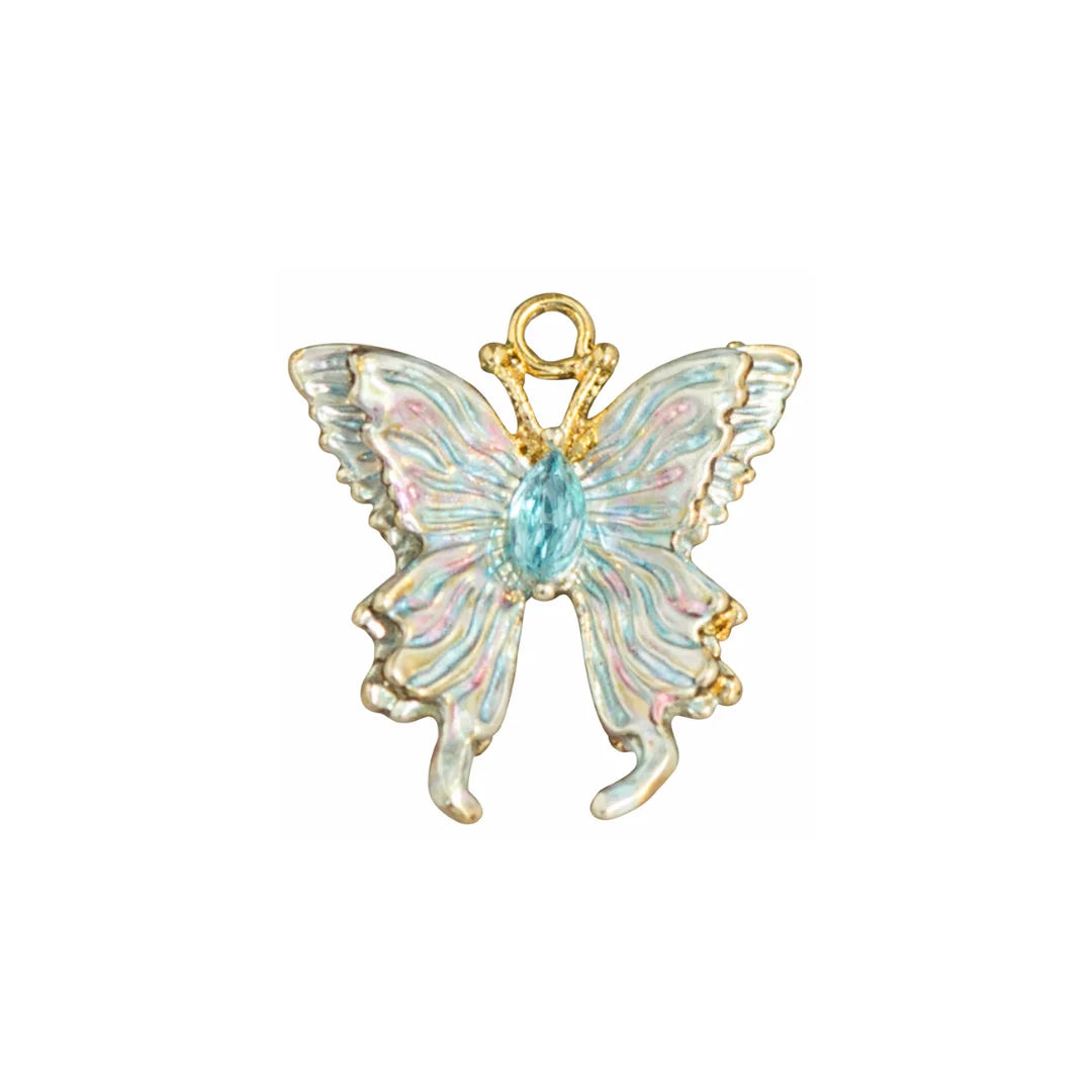 Stainless Steel | 22x20 mm | Double Layer Butterfly Charm Style 01