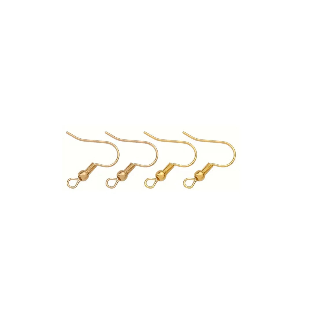 18k Stainless Steel | 16x16 mm | Pair of Earring Hooks Style -02