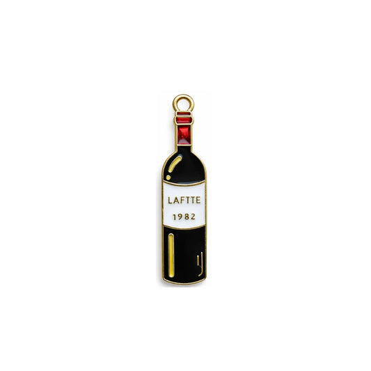 32x8 mm | Enameled Wine Bottle Charm