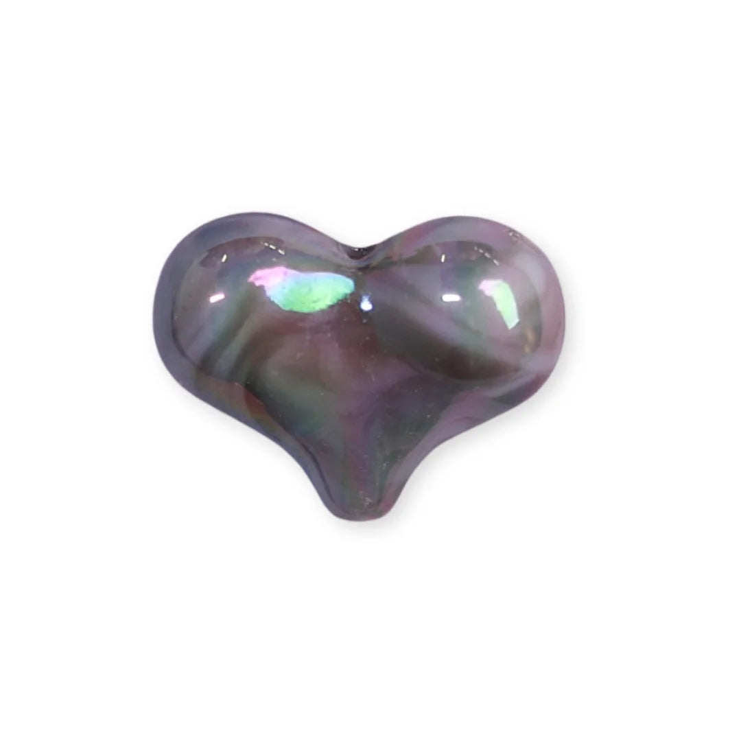 Acrylic | 18x20 mm | Glossy Heart Shaped Acrylic Beads